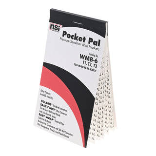 NSI WMB-6 Wire Marker Book T1,T2,T3