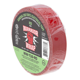 NSI WW-716-RD General Use Red Vinyl Electrical Tape, 7mil, 60ft Long