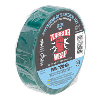 NSI WW-722-GN Professional Green Vinyl Electrical Tape, 7mil, 60ft Long