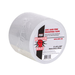 NSI WW-ARC-30 Gray Fire-Retardant Arc Proofing Tape, 30mil, 3in Wide, 20ft Long