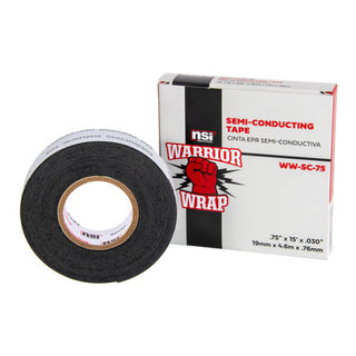 NSI WW-SC-75 Gray Rubber-Based Semi-Conducting Tape, .75in Wide, 15ft Long