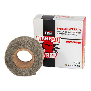 NSI WW-SH-10 Gray Tinned Copper-Knit Shielding Tape, 1in Wide, 15ft Long