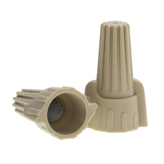 NSI WWC-T-B Tan Winged Wire Connector with Quick-Grip Spring, 500 Bag