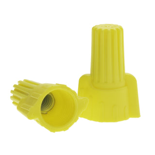 NSI WWC-Y-CJ Yellow Winged Wire Connector with Quick-Grip Spring, 100 Small Jar