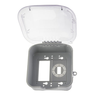 NSI XD210C TORK Turtle Extra-Duty In-Use Weatherproof Outlet Cover, Dual Gang 2.75 Inch