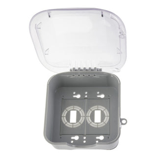 NSI XD210C TORK Turtle Extra-Duty In-Use Weatherproof Outlet Cover, Dual Gang 2.75 Inch