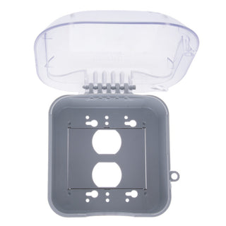 NSI XD213C TORK Turtle Extra-Duty In-Use Weatherproof Outlet Cover, Dual Gang 2.75 Inch