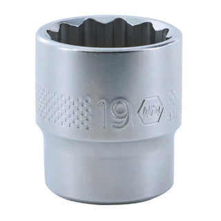 Wiha Tools 33789 3/8 Inch Drive Deep Socket, 12 Point, 9/16 Inch