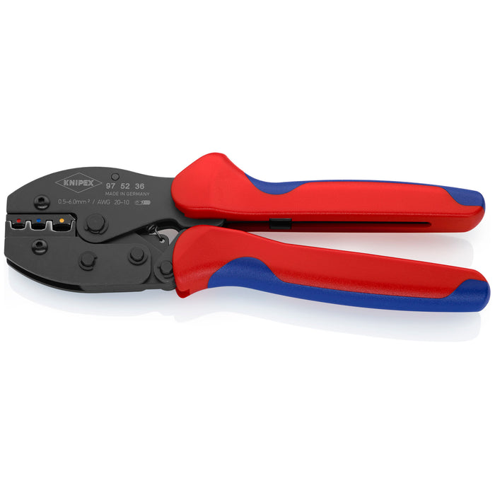 Knipex 97 52 36 8 1/2" Crimping Pliers For Insulated Terminals, Plug Connectors and Butt Connectors