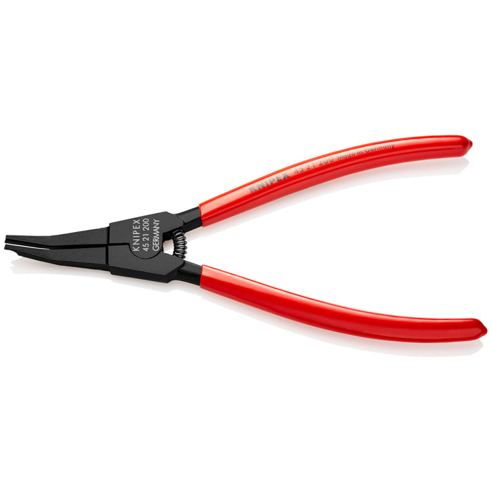 Knipex 45 21 200 8" Angled Retaining Ring Pliers for Retaining Rings on Shafts