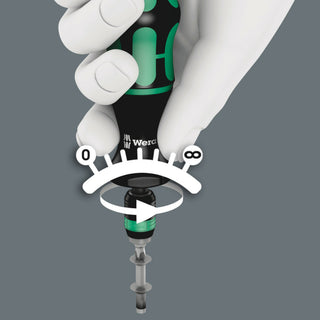 Wera Series 7400 Kraftform pre-set, adjustable torque screwdrivers (0,1-1,5 Nm) with Rapidaptor quick-release chuck, handle size 89 mm, 7450 x 0.1 Nm x 0.1-0.34 Nm