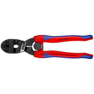 Knipex 72 62 200 SBA 8" High Leverage Flush Cutter for Plastic and Soft Metal