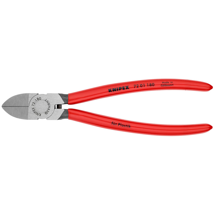 Knipex 72 01 180 7 1/4" Diagonal Pliers for Flush Cutting Plastics