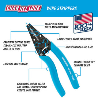 Channellock 957 7-Inch Wire Stripper