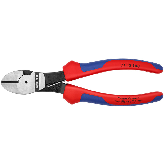 Knipex 74 12 180 7 1/4" High Leverage Diagonal Cutters-Spring