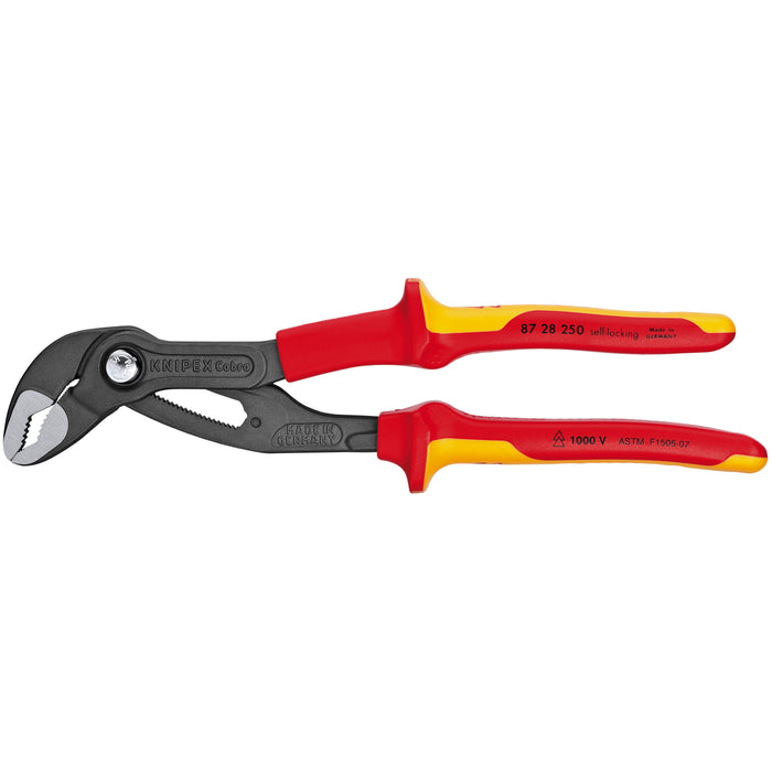 Knipex 87 28 250 SBA 10" Cobra® Water Pump Pliers-1000V Insulated