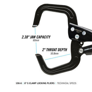 Channellock 106-6 6-inch C-Clamp Locking Pliers