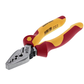 Wiha Tools 32945 Insulated Industrial Crimping Pliers 7 Inch