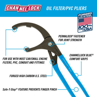 Channellock 212 BULK Oil Filter/PVC Pliers