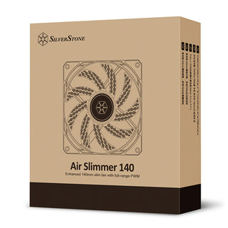 SilverStone AS140B Air Slimmer Enhanced 140mm Slim Fan With Full-Range Pwm