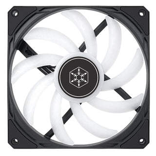 SilverStone AS140B-ARGB Air Slimmer Enhanced 140mm Slim Fan With Full-Range Pwm And Argb Lighting Effects