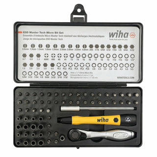 Wiha Tools 75965 Micro Bit Ratchet Set, 65 Piece