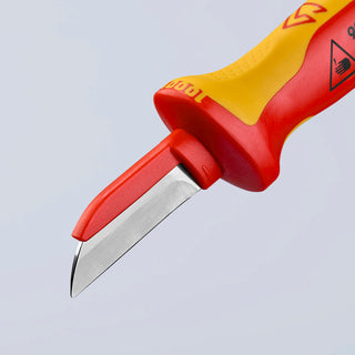 Knipex 98 54 7 1/2" Cable Knife-1000V Insulated