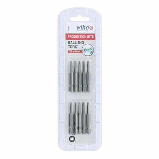 Wiha Tools 74528 TORX Ball End Power Bit, T15 x 50 mm, 10 Pk.