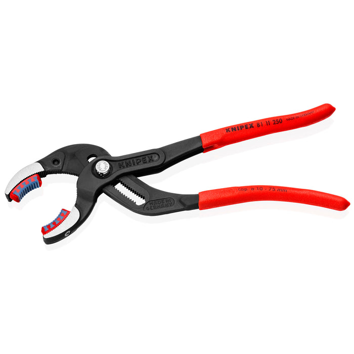 Knipex 81 11 250 10" Pipe Gripping Pliers-Replaceable Plastic Jaws