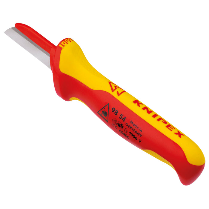 Knipex 98 54 7 1/2" Cable Knife-1000V Insulated