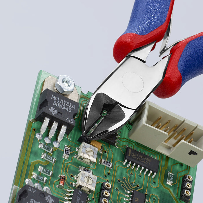 Knipex 77 02 120 H 4 3/4" Electronics Diagonal Cutters-Carbide Metal Cutting Edges