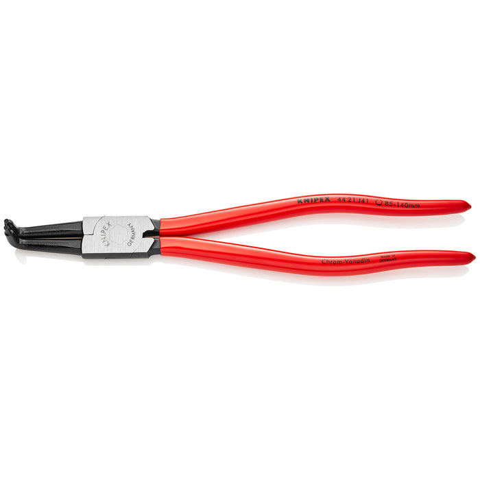 Knipex 44 21 J41 11 3/4" Internal 90° Angled Snap Ring Pliers-Forged Tips