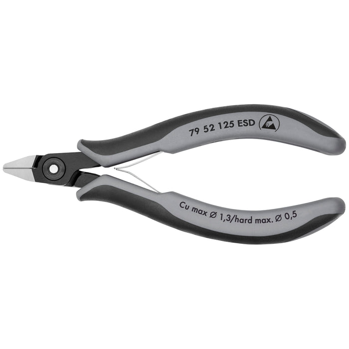 Knipex 79 52 125 ESD 5" Electronics Diagonal Cutters-ESD Handles