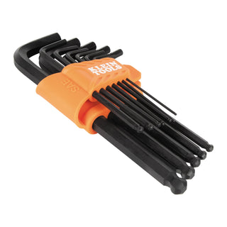 Klein Tools BLS12 L-Style Ball-End Hex Key Wrench Set, SAE, 12 Pc.