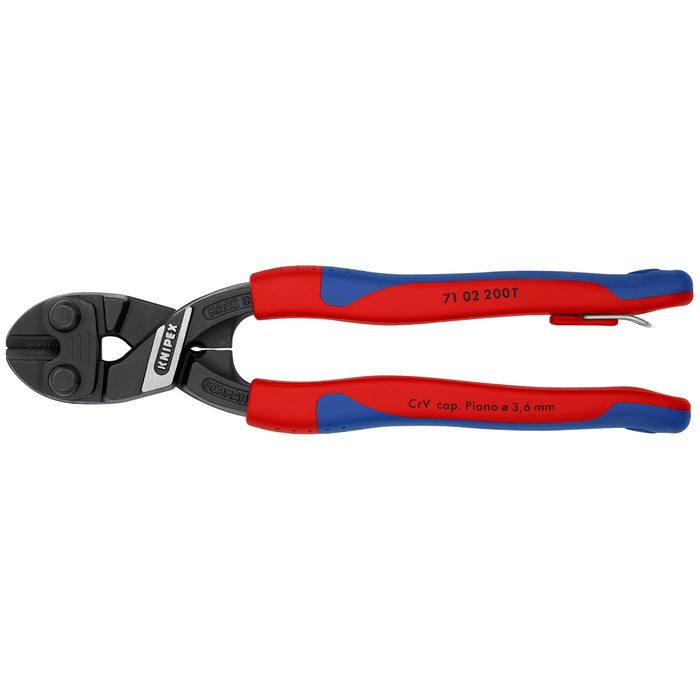 Knipex 71 02 200 T BKA 8" CoBolt® High Leverage Compact Bolt Cutters-Tethered Attachment