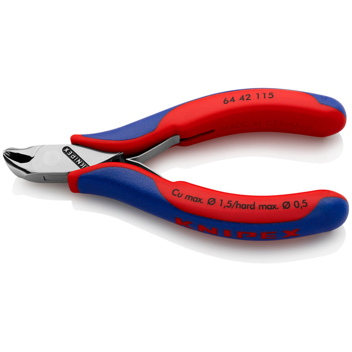 Knipex 64 42 115 4 1/2" Electronics End Cutting Nippers