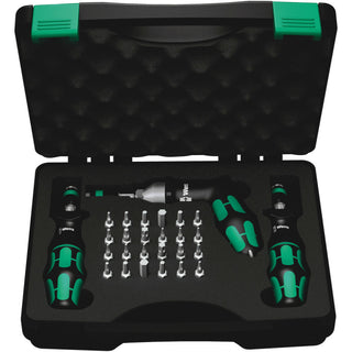 Wera 7445/46/47 Kraftform torque screwdriver set 2.5-55.0 in.lbs., 27 pieces