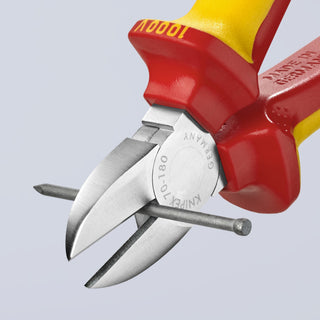 Knipex 70 06 180 T 7 1/4" Diagonal Cutters-1000V Insulated-Tethered Attachment