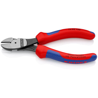 Knipex 74 02 160 6 1/4" High Leverage Diagonal Cutters