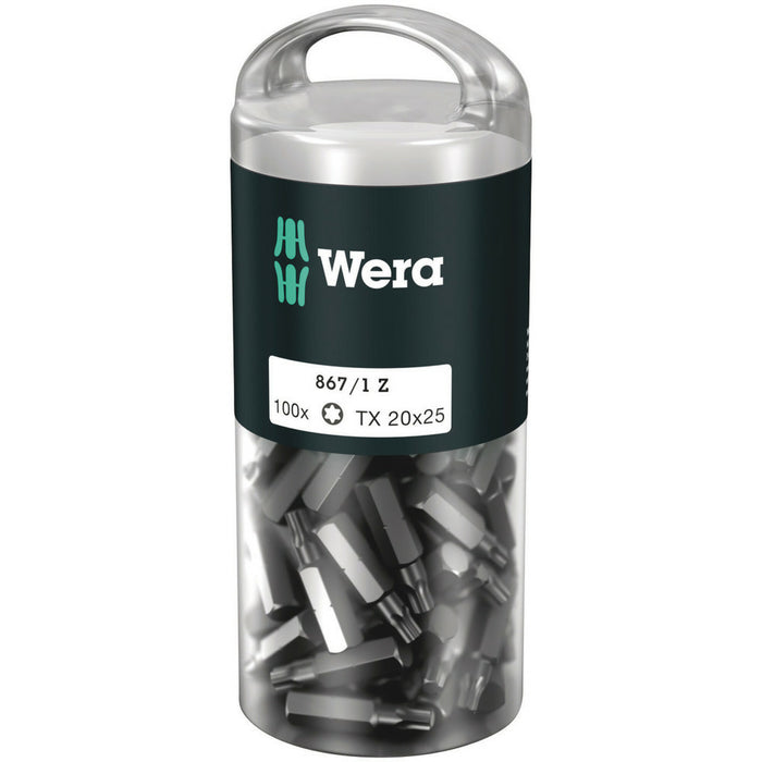 Wera 867/1 TORX® DIY 100, TX 20 x 25 mm, 100 pieces