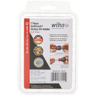 Wiha Tools 38045 6 Piece TORX® Stubby Bit Holder