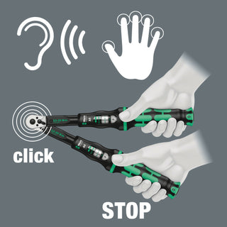 Wera Click-Torque E 1 torque wrench with reversible ratchet, 200-1000 Nm, 3/4" x 200-1000 Nm