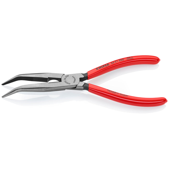 Knipex 26 21 200 8" Long Nose 40° Angled Pliers with Cutter
