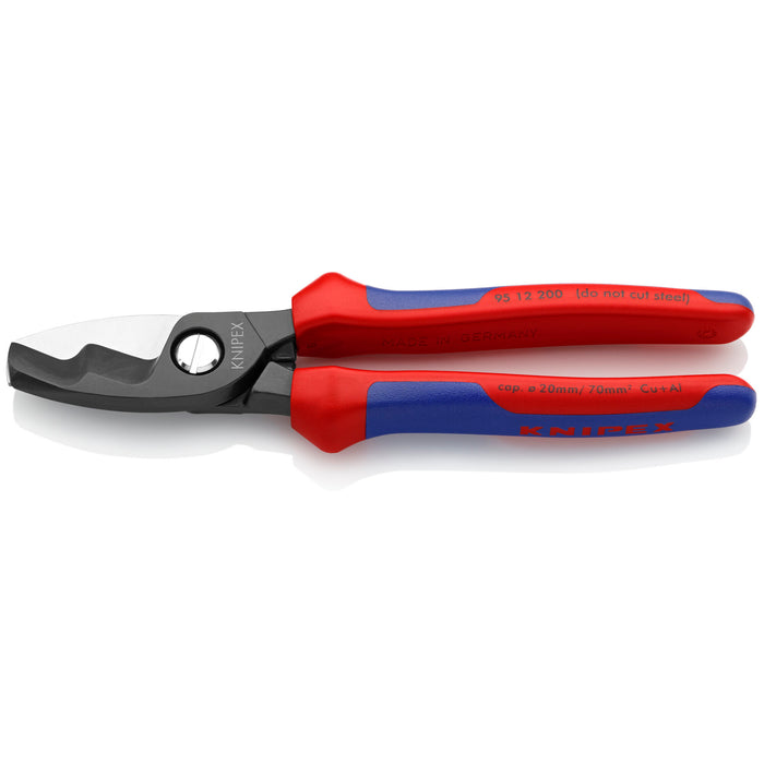 Knipex 95 12 200 8" Cable Shears-Twin Cutting Edges