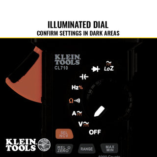 Klein Tools CL710 600A AC/DC Auto-Ranging Digital Pro Clamp Meter