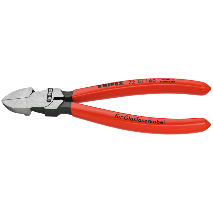 Knipex 72 51 160 6 1/4" Diagonal Cutters for Fiber Optics