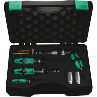 Wera 7443/61/9 Assembly set for tyre pressure control systems, 9 pieces