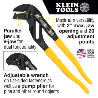 Klein Tools D53002KIT Plier Wrench Set, 2 Pc.