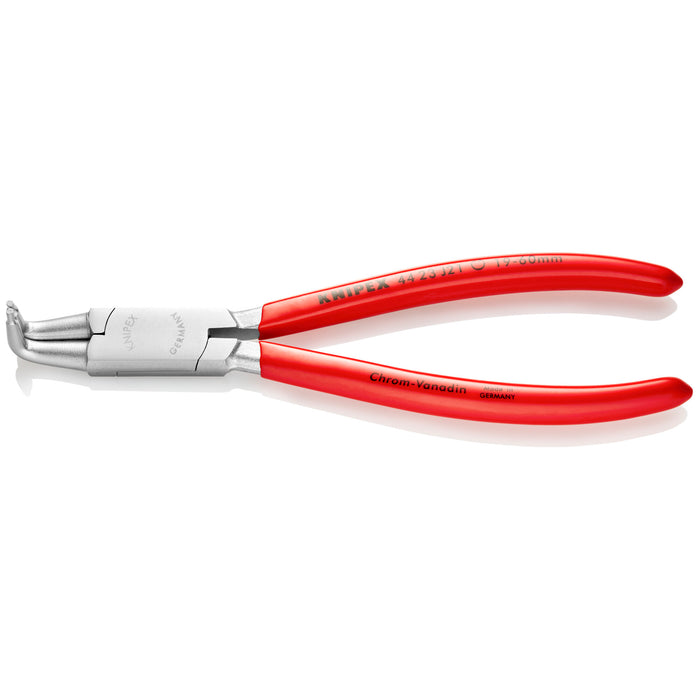 Knipex 44 23 J21 6 1/2" Internal 90° Angled Snap Ring Pliers-Forged Tips