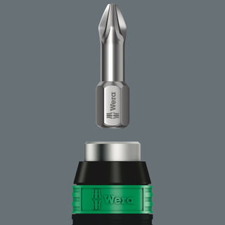 Wera Series 7400 Imperial Kraftform pre-set adjustable torque screwdrivers (2.5-29.0 in. lbs.) with Rapidaptor quick-release chuck, handle size 105 mm, 7465 x 2.5 in. lbs.